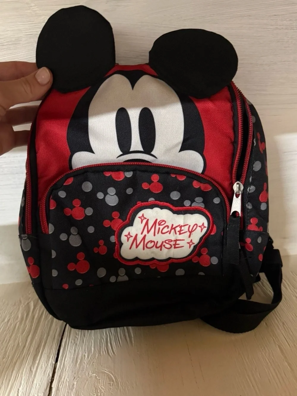 Disney Mickey Mouse Kids Backpack in Red and Black